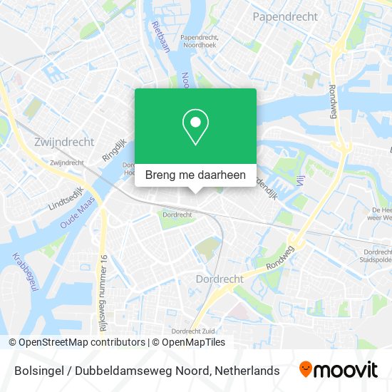 Bolsingel / Dubbeldamseweg Noord kaart