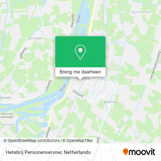 Hetebrij Personenvervoer kaart