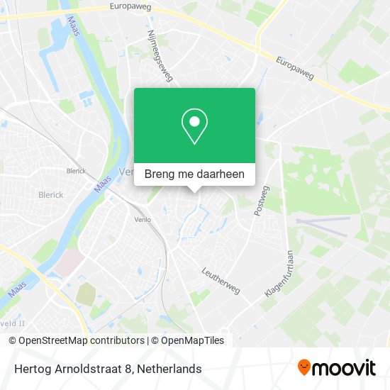 Hertog Arnoldstraat 8 kaart