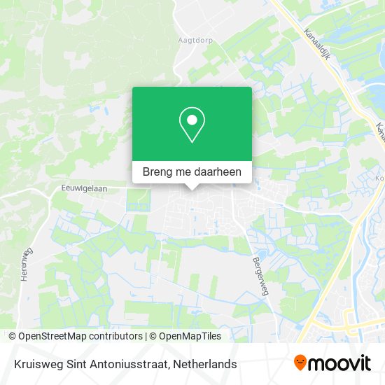 Kruisweg Sint Antoniusstraat kaart