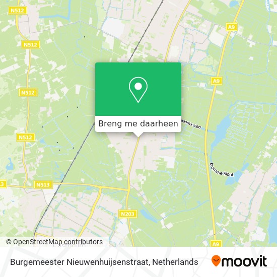Burgemeester Nieuwenhuijsenstraat kaart