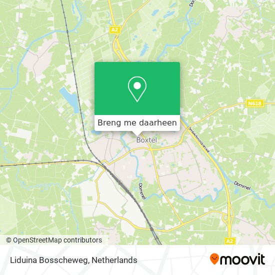 Liduina Bosscheweg kaart