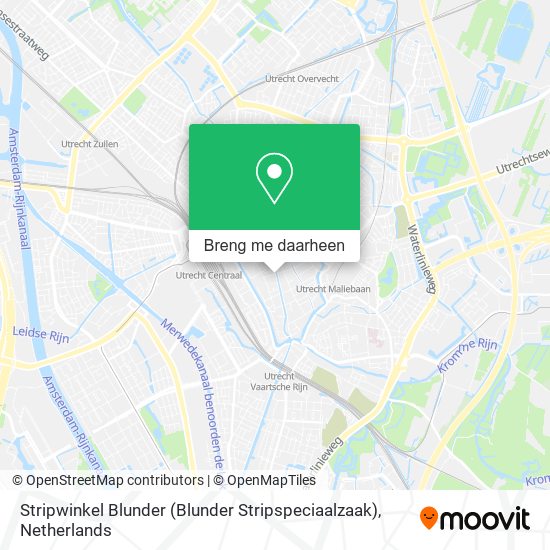 Stripwinkel Blunder (Blunder Stripspeciaalzaak) kaart