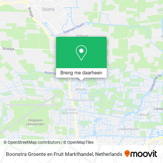 Boonstra Groente en Fruit Markthandel kaart