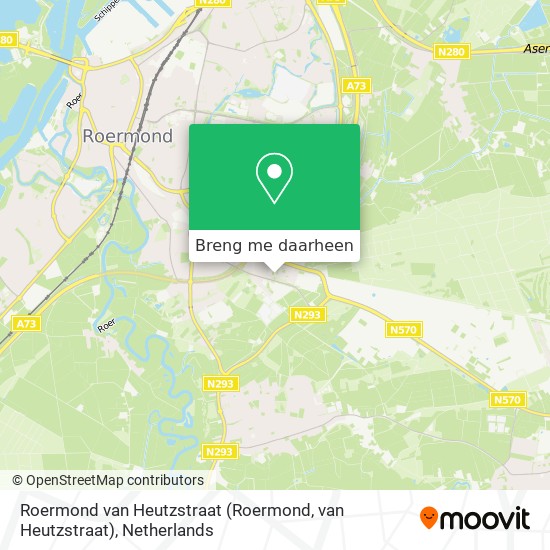 Roermond van Heutzstraat (Roermond, van Heutzstraat) kaart