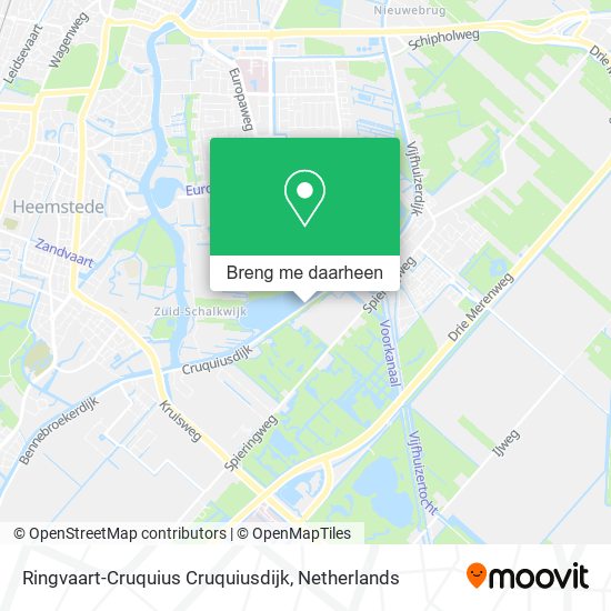 Ringvaart-Cruquius Cruquiusdijk kaart