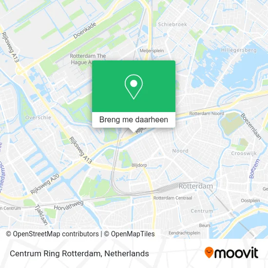 Centrum Ring Rotterdam kaart