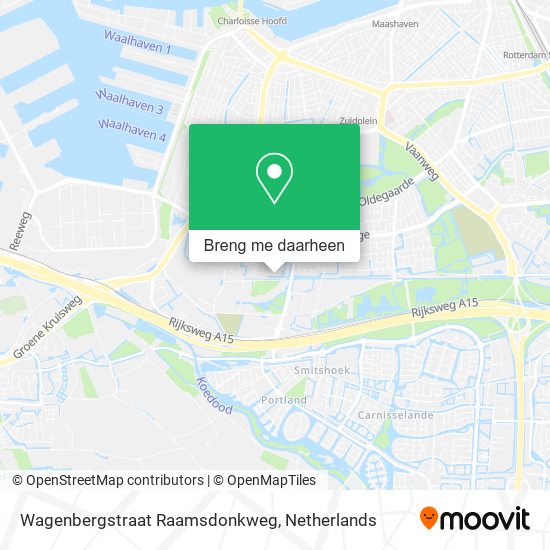 Wagenbergstraat Raamsdonkweg kaart