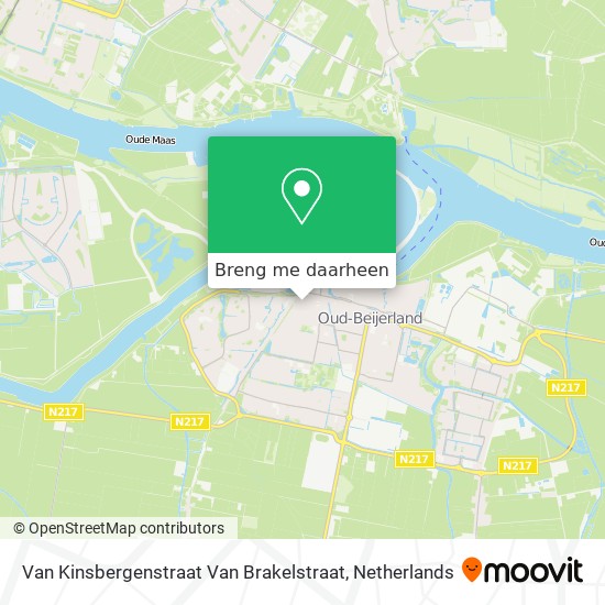 Van Kinsbergenstraat Van Brakelstraat kaart