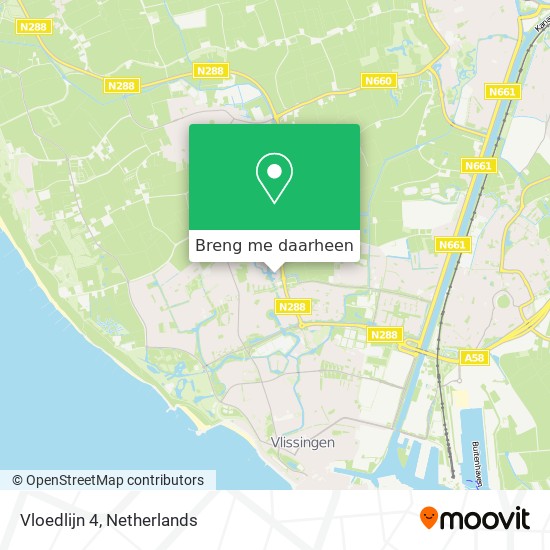 Vloedlijn 4 kaart