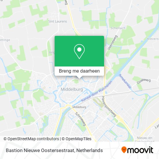 Bastion Nieuwe Oostersestraat kaart