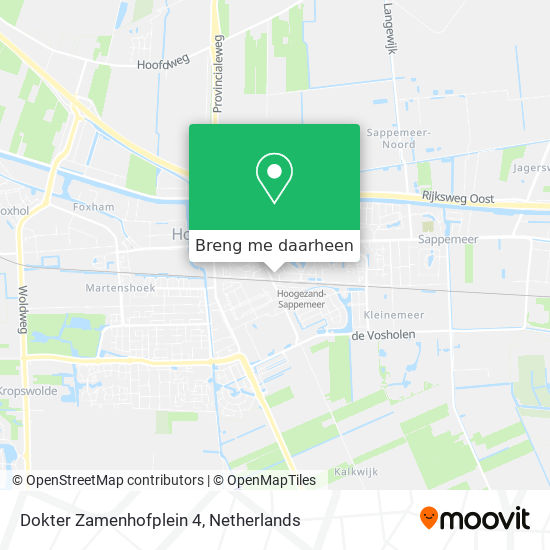 Dokter Zamenhofplein 4 kaart