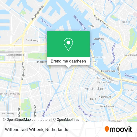 Wittenstraat Wittenk kaart