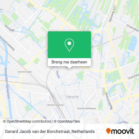 Gerard Jacob van der Borchstraat kaart