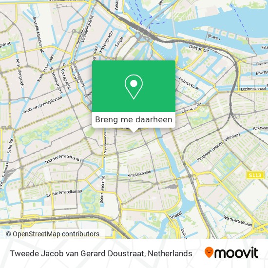 Tweede Jacob van Gerard Doustraat kaart