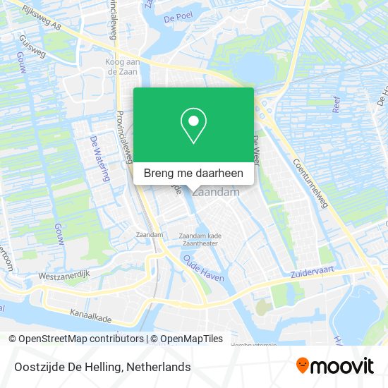 Oostzijde De Helling kaart