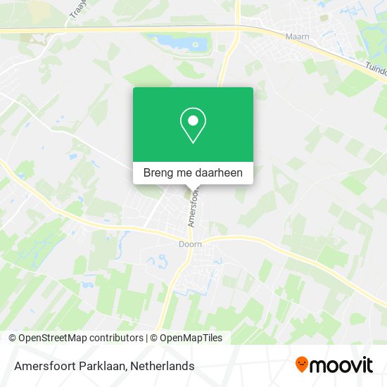 Amersfoort Parklaan kaart