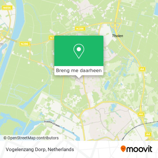 Vogelenzang Dorp kaart