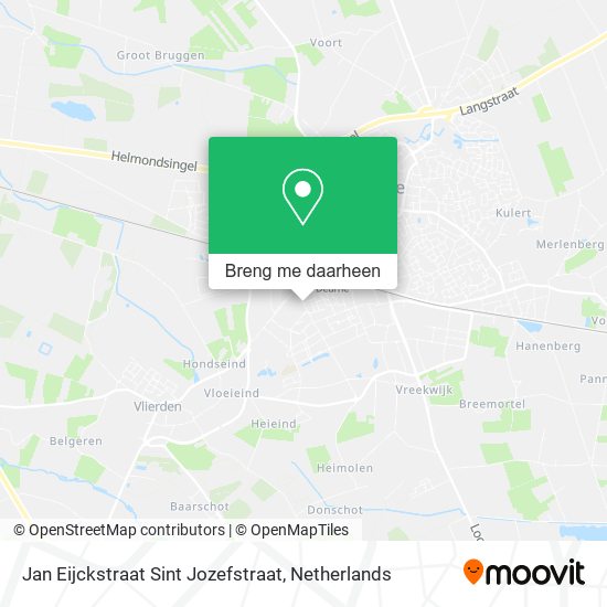 Jan Eijckstraat Sint Jozefstraat kaart