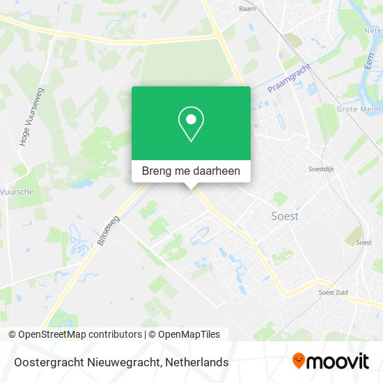 Oostergracht Nieuwegracht kaart