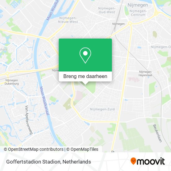Goffertstadion Stadion kaart