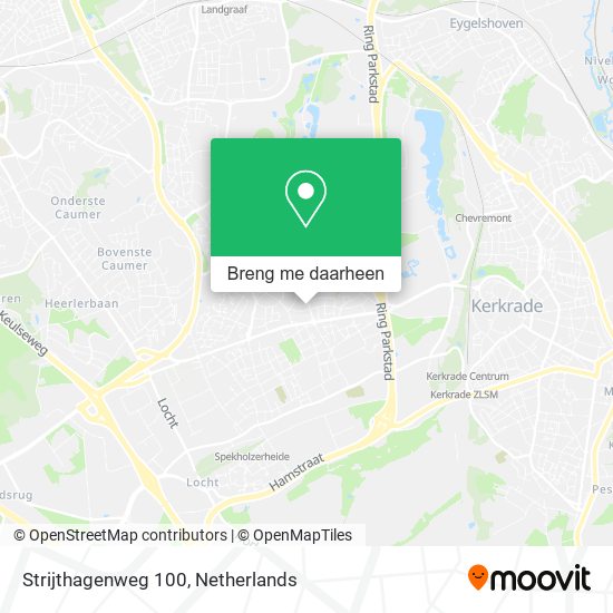 Strijthagenweg 100 kaart