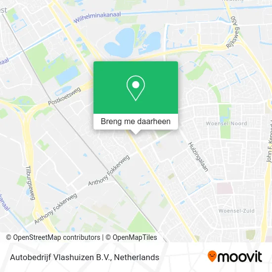 Autobedrijf Vlashuizen B.V. kaart
