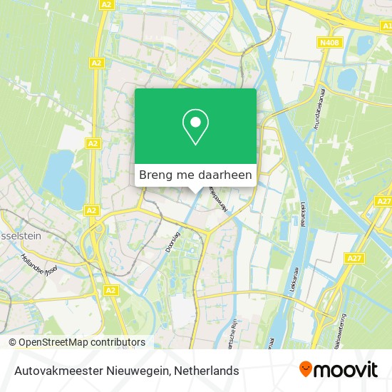 Autovakmeester Nieuwegein kaart