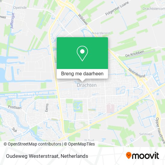 Oudeweg Westerstraat kaart