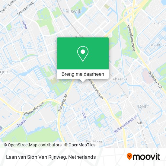 Laan van Sion Van Rijnweg kaart
