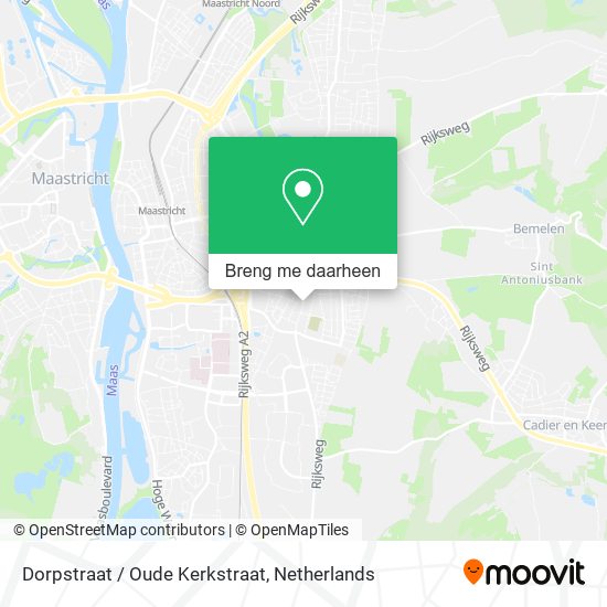 Dorpstraat / Oude Kerkstraat kaart