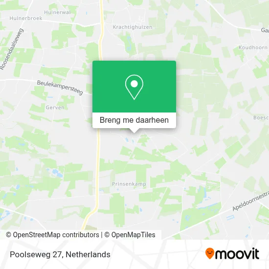 Poolseweg 27 kaart