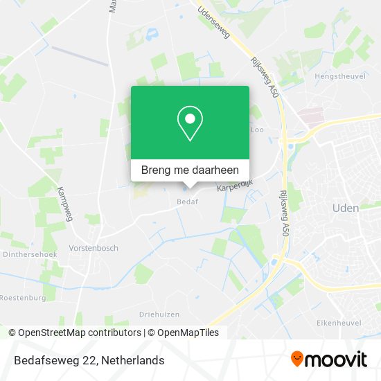 Bedafseweg 22 kaart