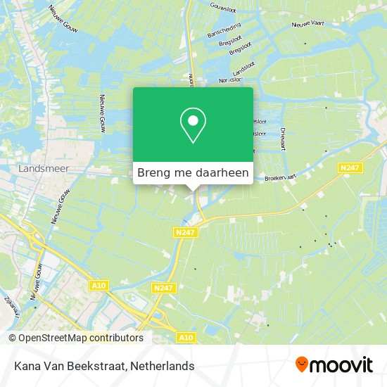 Kana Van Beekstraat kaart
