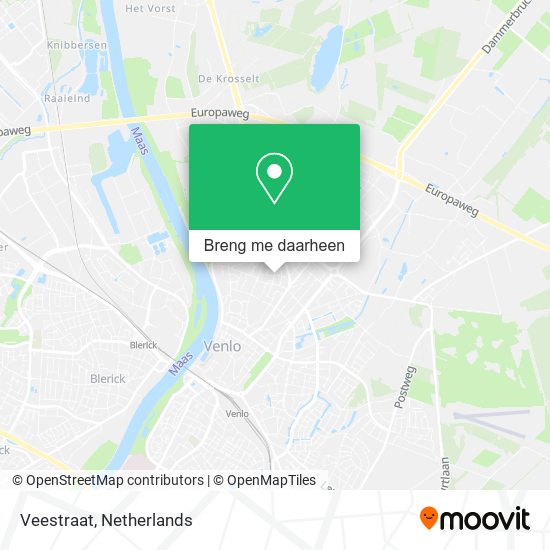 Veestraat kaart