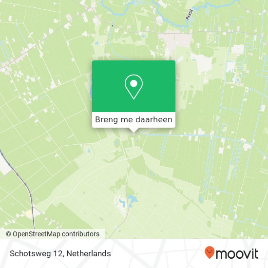 Schotsweg 12, 7951 NP Staphorst kaart