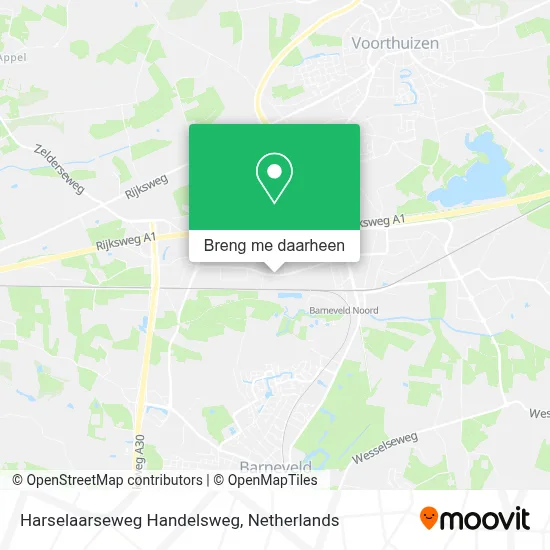 Harselaarseweg Handelsweg kaart