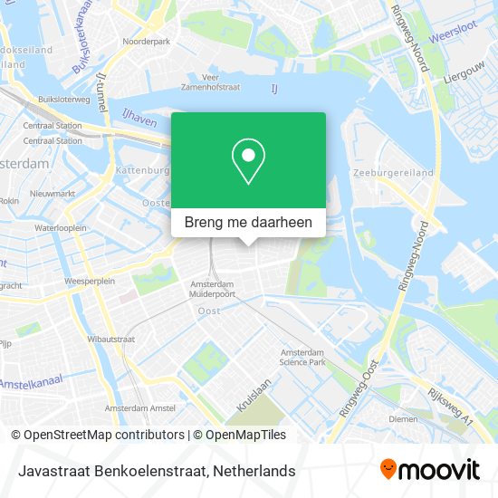 Javastraat Benkoelenstraat kaart