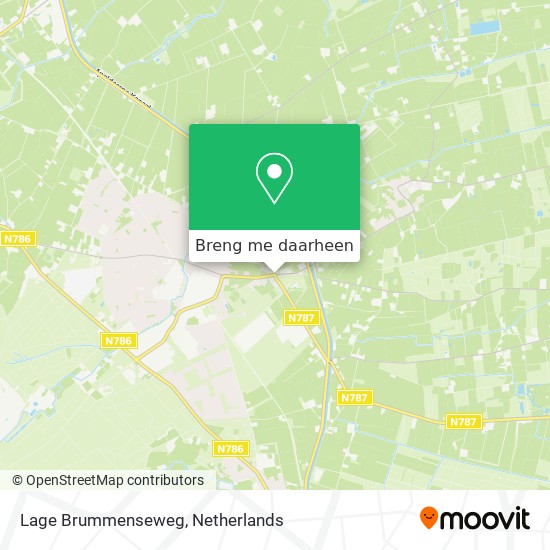 Lage Brummenseweg kaart