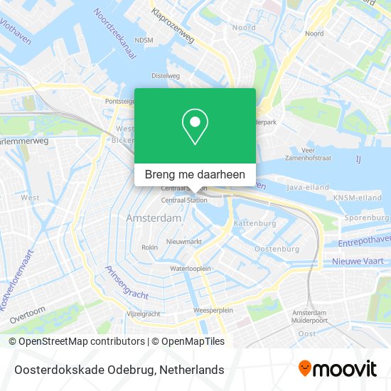 Oosterdokskade Odebrug kaart