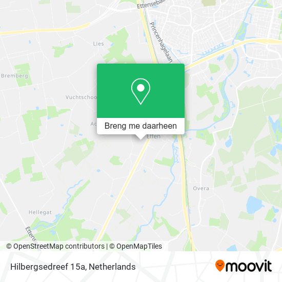 Hilbergsedreef 15a kaart