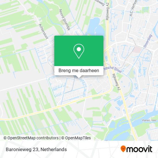 Baronieweg 23 kaart