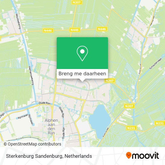 Sterkenburg Sandenburg kaart