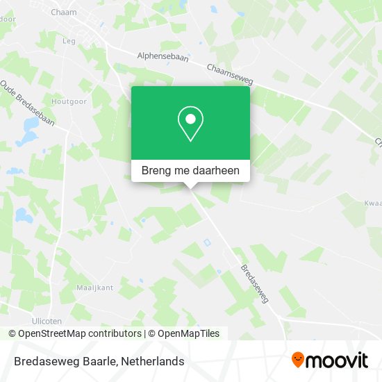 Bredaseweg Baarle kaart