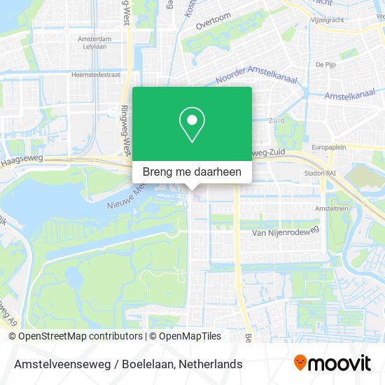 Amstelveenseweg / Boelelaan kaart