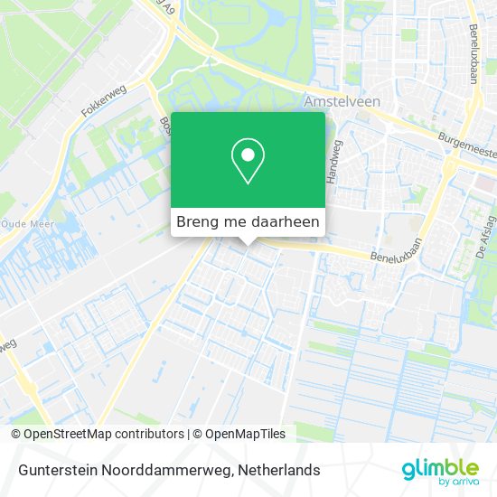 Gunterstein Noorddammerweg kaart