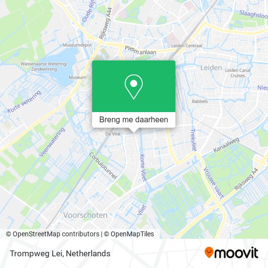 Trompweg Lei kaart