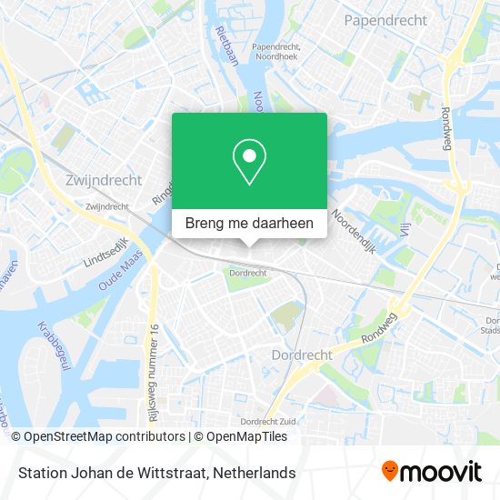 Station Johan de Wittstraat kaart