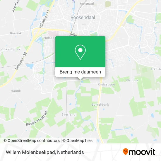 Willem Molenbeekpad kaart