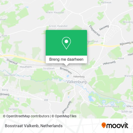 Bosstraat Valkenb kaart